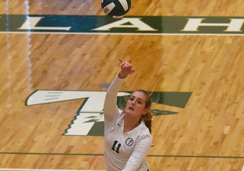 File photo. After an outstanding junior season, Katy Corbett returns to lead the Tallulah Falls spikers.