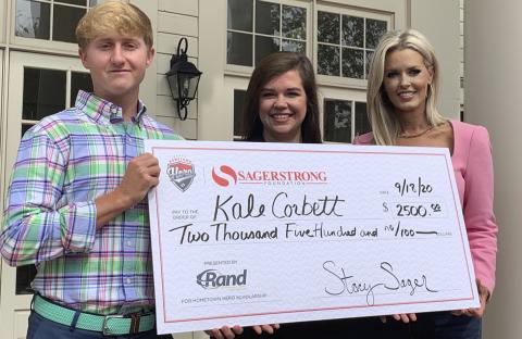 Photo courtesy of Tallulah Falls School. The SagerStrong Foundation named Tallulah Falls School senior Kale Corbett as its Hometown Hero Award Winner during National Blood Cancer Awareness Month. 