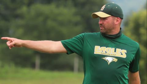 Photo courtesy Rabun Gap-Nacoochee School. Head coach Joe Sturdivant. 