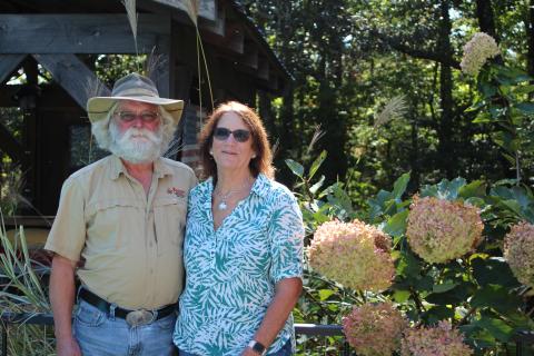 Megan Broome/The Clayton Tribune. Angela Luke said that her husband Joe along with her close family were her support system when diagnosed with breast cancer and while going through cancer treatments. 