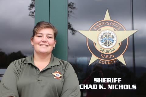 Megan Broome/The Clayton Tribune. Capt. Beth Darnell was promoted from deputy and oversees the operations of the Rabun County Detention Center.