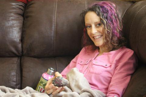 Megan Broome/The Clayton Tribune. Fran Webb relies on faith, family and natural treatments in her battle against breast cancer. 
