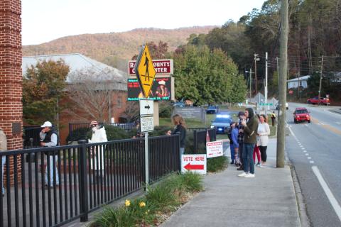 Megan Broome/The Clayton Tribune. Rabun County had a 70.14 percent voter turnout for Tuesday's Presidential Election. 