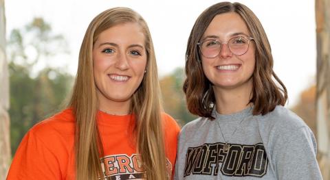 Photo courtesy of Tallulah Falls School Katy Corbett (left) has signed to play beach volleyball at Mercer, and Maggie Jackson has signed to play golf at Wofford. 