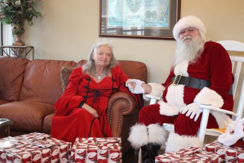 Megan Broome/The Clayton Tribune. Rabun County's Tony and Maryjane Phillips have devoted a decade of their lives helping spread Christmas cheer at Christmas.