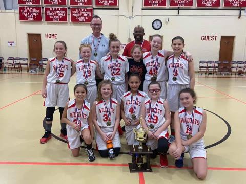 Submitted photo The Rabun County 10-U girls basketball team captured the district title last weekend. 