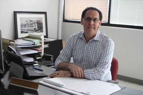 Megan Broome/The Clayton Tribune. Michael Esposito began as Clayton's new city manager on April 12. He said the aspect he loves most about his job is working with and interacting with citizens. 