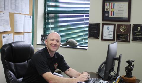 Megan Broome/The Clayton Tribune. Lt. Michael Bennett is the new assistant jail administrator at the Rabun County Detention Center. He started at the beginning of May.