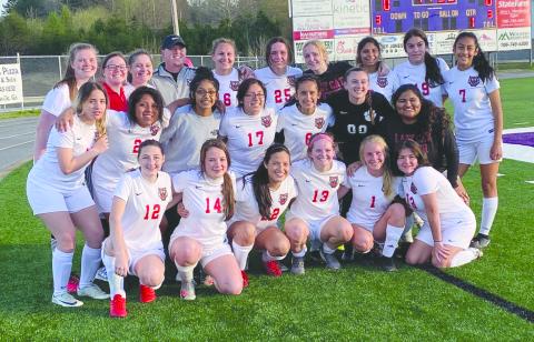 Submitted photo. Rabun County claimed the Region 8-AA girls soccer crown for its first-ever region championship.