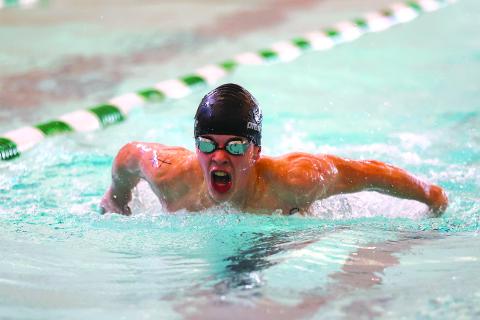 Austin Poffenberger/TFS Athletics. Emre Sungur was fourth in the 200 IM with school record/personal best time of 1:58.81. at the state championships at Georgia Tech.