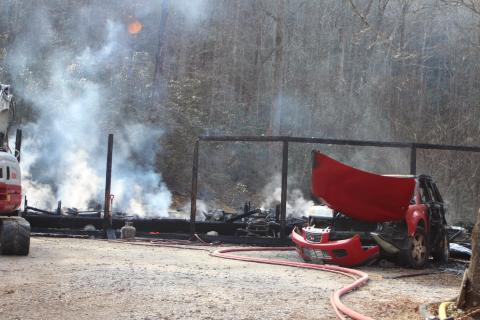 Megan Broome/The Clayton Tribune. A structure fire in Rabun Gap Jan. 13 resulted in two fatalities. The victims have been ID’d as Dolli LaDuke, 76 of Rabun Gap, and Brenda M. Guertin, 74 of Rabun Gap. 