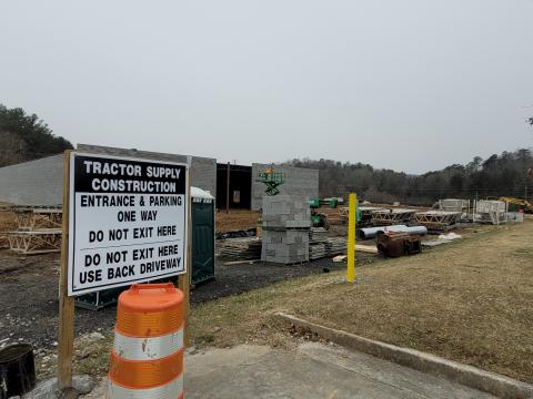 Photo courtesy of Conner Horn. Tractor Supply Co., is set to open in Clayton in May with a greenhouse and dog washing station. 