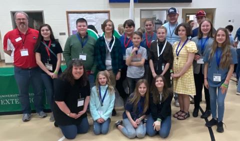 Submitted photo. A total of 13 sixth graders participated in Cloverleaf Project Achievement at Union County.