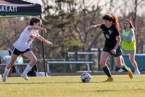 Photo by Austin Poffenberger. TFS’s Jenna Chesser  finished the March 29 game against George Walton with a goal and assist.