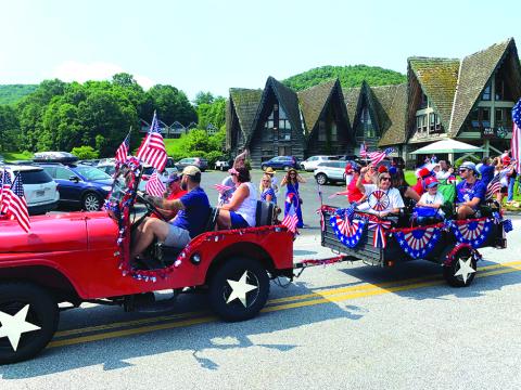 File photo. Last year’s City of Sky Valley July Fourth celebration was festive.