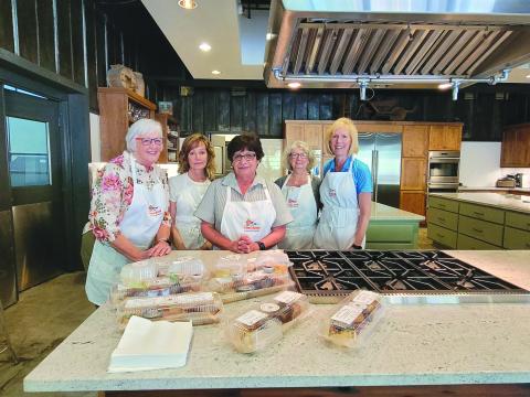 Megan Broome/The Clayton Tribune. Pictured are Nancy Parrott, Barbara Wilson, Joanne Baumgartner, Gloria Stokes, and Jackie Baumgartner.