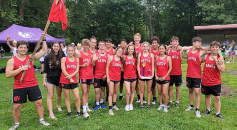 Submitted photo. The XC boys took second place while the girls took third place at Rabun Gap-Nacoochee School.