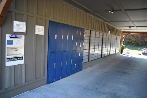 Megan Broome/The Clayton Tribune. A view of the Sky Valley U.S. Postal Service center on Sky Valley Way. The Sky Valley Police Department and investigations division of the Rabun County Sheriff’s Office worked together to investigate break-ins that occurred at the end of September. The investigation yielded two arrests of a mother and son from Florida.