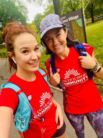 Submitted photo. Sierra Boggess, a Broadway actress, and her sister Allegra, a Rabun Gap-Nacoochee School director of orchestra programs, will run in the New York City Marathon Sunday to raise awareness for cancer.