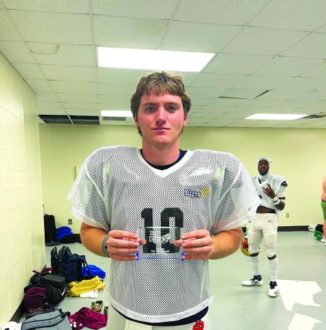 Luke Morey/The Clayton Tribune. RCHS senior quarterback Keegan Stover was named Top Performer of the Week at the Georgia Elite Classic in December. 