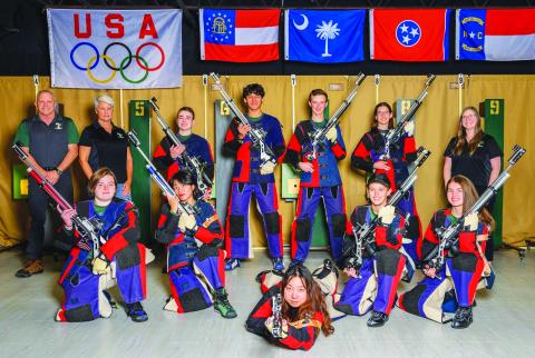 Submitted photo. The 2023 Tallulah Falls precision rifle team. 