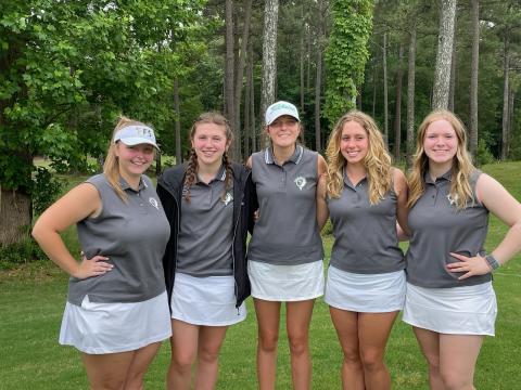 TFS Photo. gins, Madeline Martin and Ella Akers helped TFS finish fifth at state.