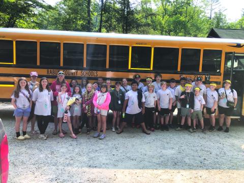 Photo courtesy of Rabun County 4-H. A total of 30 Rabun County fifth and sixth grade 4-H’ers went to camp in Dahlonega  during June 5-9.
