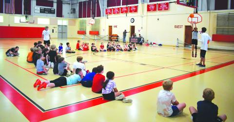Luke Morey/The Clayton Tribune. From Monday to Thursday, June 5-8, Rabun County head boys basketball coach David Adcock led the Little Wildcat basketball camp. Fifty-two local kids signed up for the camp, which included a shooting competition where campers would have 20 to 25 seconds to score as many points as possible. 