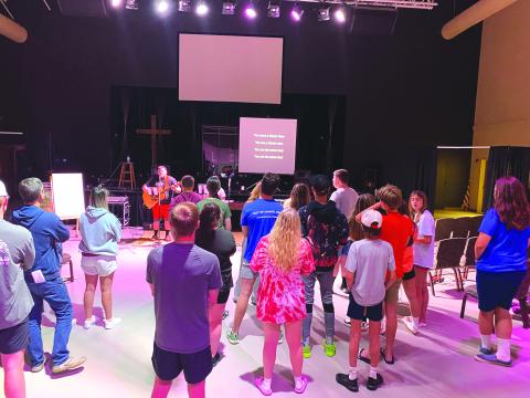 Submitted photo. RAPpers hold praise and worship services during the week at the CFUMC Family Life Center. 