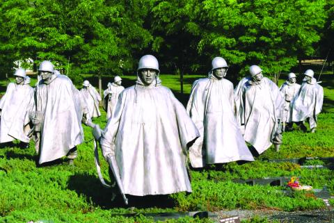 Submitted photo. Some of the solider statues are shown here at the Korean War Veterans Memorial in Washington, D.C. July 27, 2023, marks the 70th anniversary of the Korean Armistice.