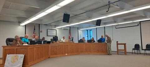 Megan Horn/The Clayton Tribune. Clayton resident Charles Mobley speaks to Clayton council members at Tuesday’s meeting during a work session that allowed for public comment. Mobley asked council members if they would consider a historic designation of buildings and places , specifically in the Picket Hill Street area. 