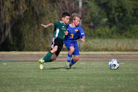 Wade Cheek/The Clayton Tribune. RGNS Middle School soccer will take on Summit Charter School tomorrow at 4:30 p.m. and attempt to bring home a Tri-State title. 