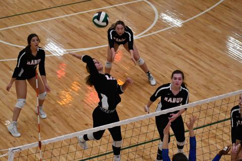 Wade Cheek/The Clayton Tribune. RCHS volleyball earned fourth place in this year’s area tournament after defeating Commerce in the opening round and falling to BASA. 
