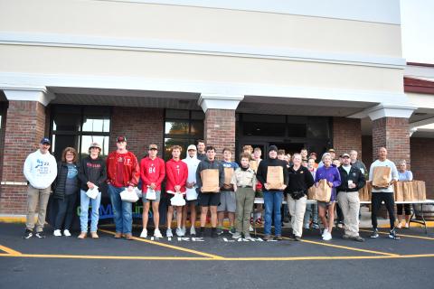 Megan Horn/The Clayton Tribune. The Rabun County Sheriff’s Office along with the Clayton Police Department and faith-based organizations partnered with the Food Bank of Northeast Georgia and distributed 235 bags of food Oct. 7 during the Faith and Blue Community Distribution. 