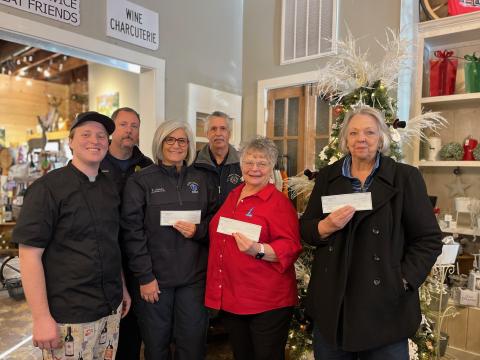 Submitted photo. Spaghetti Dinner fundraiser raises $2,920 for Rabun County Fire Services and EMS.
