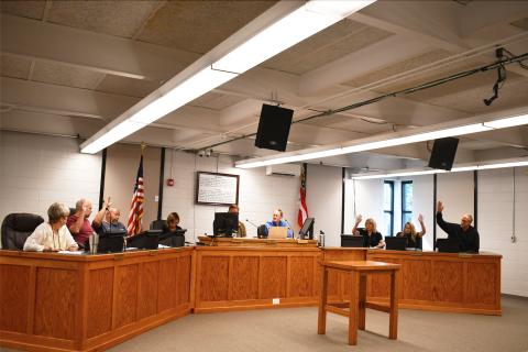 File photo/Megan Horn/The Clayton Tribune. One of the highlights of 2023 was when Clayton City Council members vote to sell the water and sewer infrastructure to the RCWSA in October 2023. 