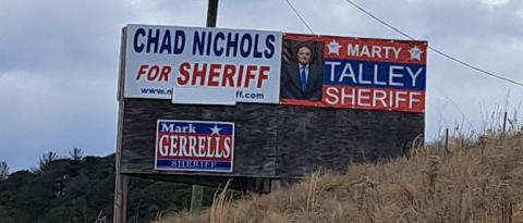 Megan Horn/The Clayton Tribune. The sheriff's race is one of the contested races for the May 21 General Primary/NonPartisan Election.