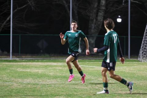 TFS Athletics. Jackson Cording scored in the first 20 section of the TFS game.
