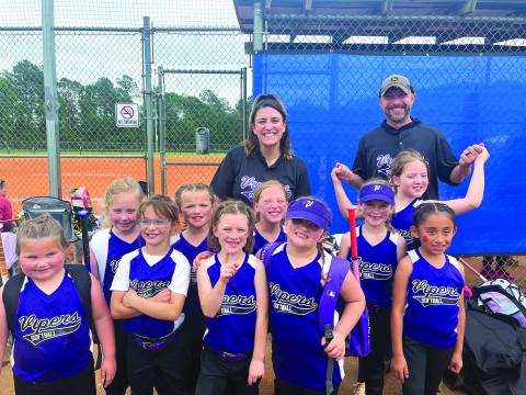 Submitted. The RCLL 7-8 Vipers softball team. 