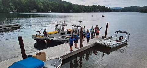 Photos courtesy of Rabun County SAR. Rabun County Search and Rescue (SAR), Rabun County Fire Services and the Rabun County Sheriff’s Office participate in National Association of State Boating Laws Administrators (NASBLA) Emergency Vehicle Operations Course (EVOC) training for boat emergency vehicle operations. The EVOC classroom and hands-on training taught many skills including boater safety, navigation, speed control as well as general boater operation and safety tactics.