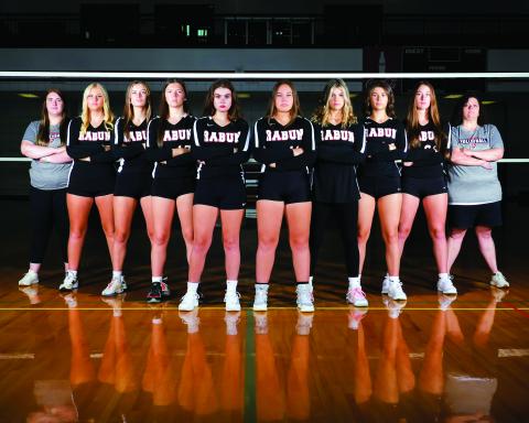 Submitted. The RCHS varsity volleyball team began its season on Tuesday, Aug, 6 by defeating Commerce and West Hall to go 2-0 on the day. This year’s 2024 volleyball team includes from left assistant coach Kendall Sorrow, Elexa English, Madison Houck, Hayden Bass, Faith McDade, Lucy Maney, Arabella Nepa, Gracie Dunn, Melanie Wells and head coach April Jones; not pictured Le Martin. 