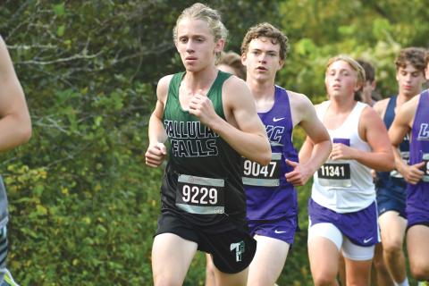 Wade Cheek/The Clayton Tribune. TFS sophomore cross country runners Teagan Penland and Avery Keim both had strong showings during last weekend’s North Georgia XC Invitational on Saturday, Sept. 14.