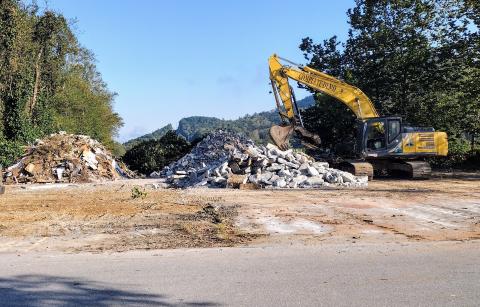 Megan Horn/The Clayton Tribune. The Mountain City Post Office was torn down recently as the widening of Highway 441 gets closer to reality. The business suddenly closed in February 2023 due to a non-renewal of the lease at the property where the building is housed. 