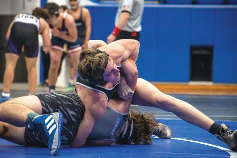 Wade Cheek/The Clayton Tribune. Harry Word of Rabun County wrestling. 