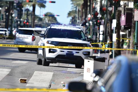 Wade Cheek/The Clayton Tribune. Four hundred officers have responded in relief to the recent terrorist attack on Bourbon Street in New Orleans that killed 14 people and injured dozens more on the morning of Wednesday, Jan. 1. 
