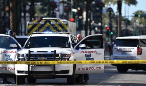 Wade Cheek/The Clayton Tribune. Four hundred officers have responded in relief to the recent terrorist attack on Bourbon Street in New Orleans that killed 14 people and injured dozens more on the morning of Wednesday, Jan. 1. 