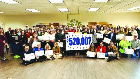 Submitted photo. All of the Community Grant recipients are all smiles. This year $520,007 was awarded which is the largest amount ever through this cycle.