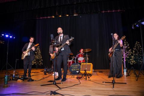 Carson Sprinkle/CLS Films/Submitted. Velvet City Sound provided musical entertainment as the live dance band during the 25th annual F.A.I.T.H. Sweetheart Ball on Saturday, Feb. 8. The event was a night of food, auctions and dancing that supported the local nonprofit. 
