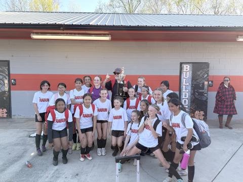 Submitted. The Rabun County Middle School girls soccer team won this year’s NEGIAA championship after defeating Habersham 2-1 at Hart County High School on March 22. 