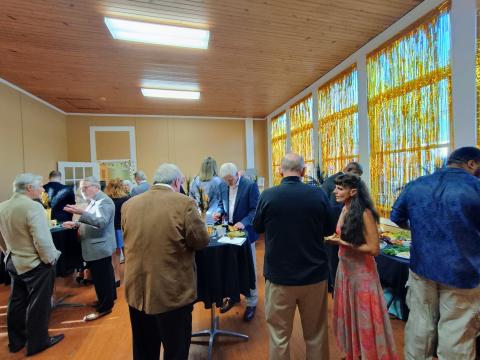 Megan Horn/The Clayton Tribune. It was a fun night on Saturday, April 26, as crowds mingle and enjoy hors d’oeuvres before the Cabaret performance at the North Georgia Community Players 25th Anniversary Gala featuring “A Night on Broadway.” 